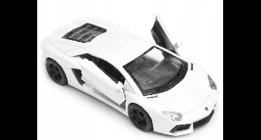 Welly Lamborghini Aventador Nex Schaal 1:34 Wit Metaal Modelauto