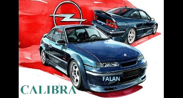 Opel Calibra Metalen Wandbord, Maat: 30x20 cm - Auto - Werkplaats - Garage - Wandbord - Wandbord mancave - Kroeg decoratie - Tekstbord - Metalen wandbord - Metalen wanddecoratie