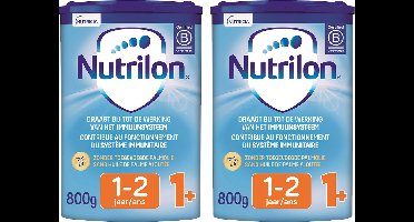 Nutrilon 1+ - Peuter Groeimelk Kinderen Vanaf 1 jaar - Babymelk in Poeder voor Flesvoeding - 2 x 800g