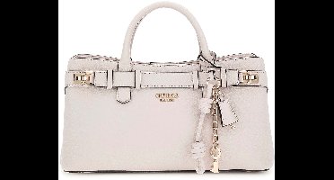 GUESS handtas schoudertas Gregoria Girlfriend Satchel Stone crème