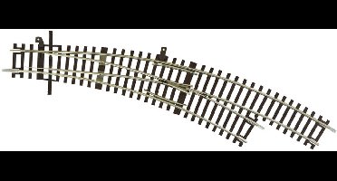 H0 Roco RocoLine (zonder ballastbed) 42473 Gebogen wissel, Rechts 1 stuk(s)