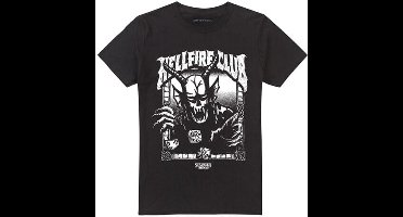 Stranger Things Season 5 - Hellfire Club Mono Heren T-shirt - zwart - M