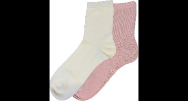 green-goose® Bamboe Sokken Dames - 2 Paar - Pastelkleuren - Roze, Beige - Maat 39-42 - Heerlijk Zacht, Stretchy en Duurzaam - Licht Geparfumeerd