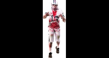 Zombie American Footballer Volwassenenkostuum - Rubies - Maat S