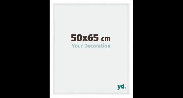 Your Decoration - Fotolijst 50x65 cm - Kunststof - Wit Hoogglans - Annecy