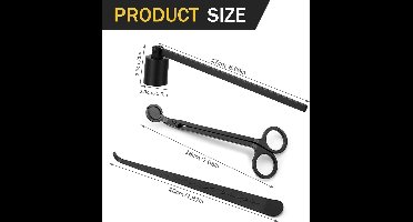 Kaarsenblusser-Kaars Accessoire Set -onderhoudsgereedschap voor kaarsen kan veilig de kaarslonten doven -c