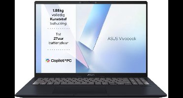 ASUS Vivobook 16 X1607QA-MB112W - Copilot+ Laptop - Snapdragon - 16GB/1000GB - 16 inch