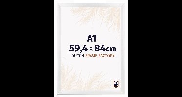 Fotolijst A1 59,4x84 cm - MDF - Wit Hoogglans - Praag