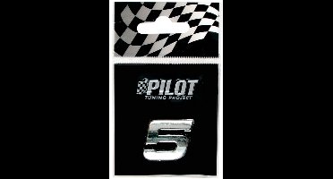 3D nummer chroom - *5*