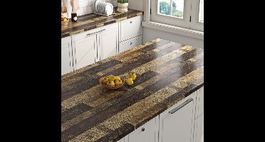 Azomor® Waterdichte bruine houtlook zelfklevende folie voor meubels en muren