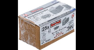 BGS Hoekverbinder - roestvrij - 40 x 40 x 40 mm - voordeelverpakking - 25 stuks