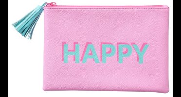 Make-up tasje roze happy - Boltze