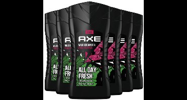 AXE 3-in-1 Douchegel - Wild Bergamot & Pink Pepper - 6 x 250 ml - Voordeelverpakking