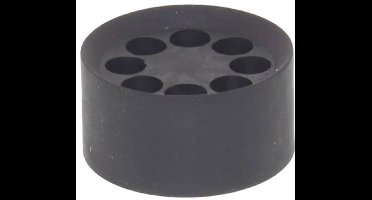 Wiska 10102744 MFD 40/08/070 Meervoudig dicht-inzetstuk Slagvast, Met trekontlasting M40 Kunststof Zwart (RAL 9005) 25