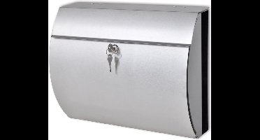 vidaXL - Brievenbus - roestvrij - staal