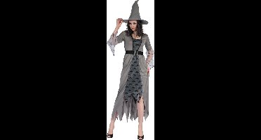 Vegaoo - Grijs heksen kostuum voor vrouwen
