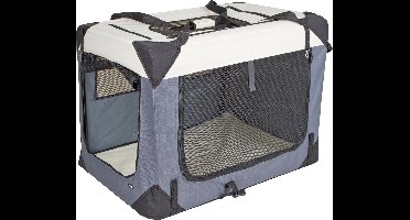 Kerbl Reisbench Journey - 70 cm x 52 cm x 52 cm - grijs/bruin