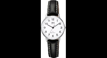 Q&Q Dameshorloge QZ01J304Y - Horloge - lederen band - 30MM