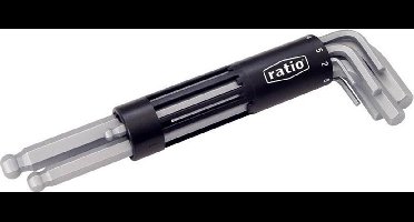 Ratio stiftsleutelset met T-greep 8 delig