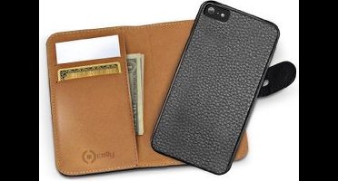 Celly - Celly Ambo 2-in-1 Wallet Case - iPhone 6 / 6S - zwart