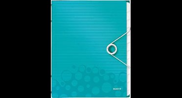 Leitz WOW Sorteermap Kunststof - A4 - 12-tabs - IJsblauw