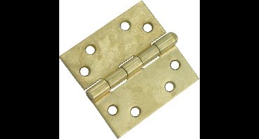 Starx scharnier met losse pen - vermessingd - 89 X 89 - 3 stuks - 8711332196386