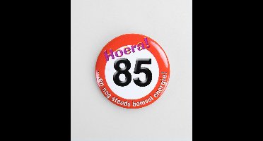 Button klein - 85 jaar verkeersbord