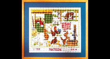 borduurpakket 70.656 boerderij, geboorte