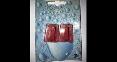 Universele handdoekhaken zelfklevend (setje van 2) rood