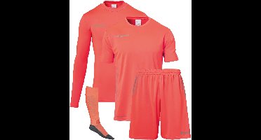Uhlsport Score Goalkeeper Set Sportshirt performance - Maat 128  - Unisex - rood/zwart