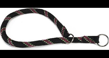 Beeztees - Halsband Hond - Rond - Nylon - Zwart - 55 cm x 13 mm