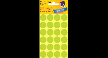 Huismerk Avery 3174 Ronde Etiket 18mmLicht Groen