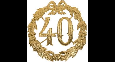 Jubileumcijfer 40 - 24cm - 40 Jaar - Goud