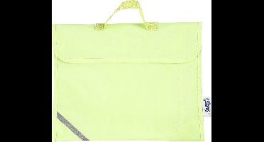 Schooltas afm 36x29 cm diepte 9 cm fluorescerende geel 1stuk