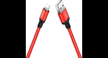 Hoco USB kabel naar Lightning rood - 1 m