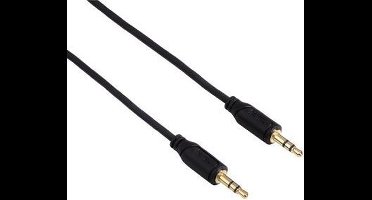 Hama 0.75m 3.5mm/3.5mm audio kabel Black