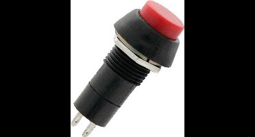 Schakelaar Push-Button 2 Polig - 1-3A 250-125V - Rood Rond