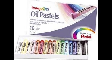 pentel pastelkrijtjes 16 stuks