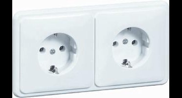 Peha STANDARD wcd 2-voudig, met ra, insteek incl. inline afdekraam, wit