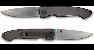 Adola Black Eagle Opaal Titanium Stainless PE mes - grijs