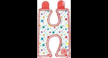 opblaasbare letter H multi color