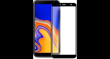 Screenprotector geschikt voor Samsung Galaxy J6+ Plus | Full Screen Cover Volledig Beeld | Tempered Glass - van iCall