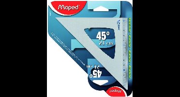 Aluminium 21 cm - 45° driehoek