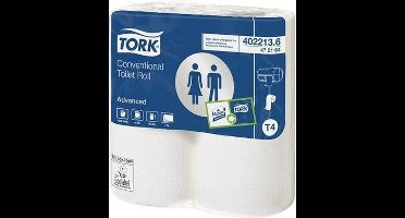 Tork Conventional toiletpapier 2-lgs wit 49,5 mtr x 9,6 cm pak à 40 rol/396 vel
