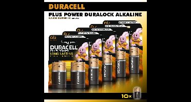 Duracell Plus Power Alkaline - D batterijen LR20 - voordeelverpakking - 10 stuks