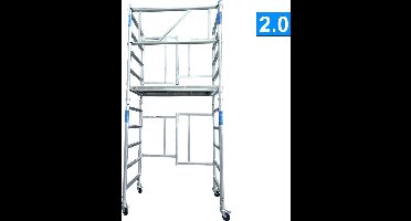 ALX X-up kamersteiger 75 x 150 x 4 meter werkhoogte