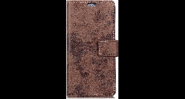 Shop4 - Asus Zenfone Max M2 Hoesje - Wallet Case Vintage Donker Bruin