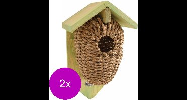 Best For Birds Nestbuidel Zeegras - Vogelbroedbenodigheden - 2 x 0.46 g Bruin  stuks