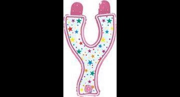 opblaasbare letter Y multi color