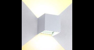 Groenovatie LED Wandlamp - 7W - Verstelbaar - 100x100 mm - Warm Wit - Wit
